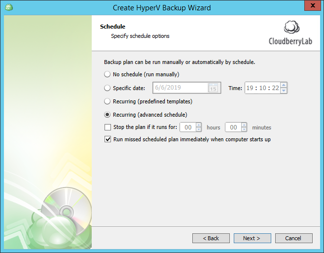 cloudberry backup hyper-v host