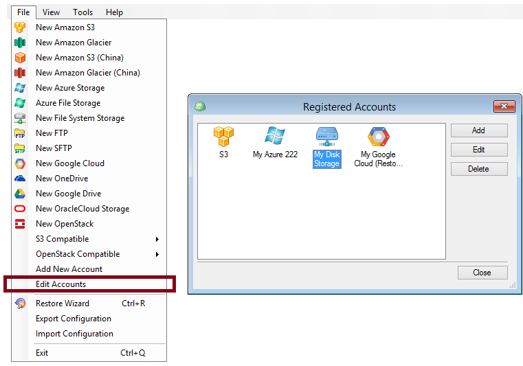 disk archive notation