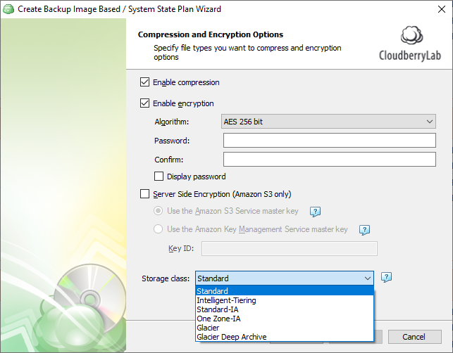 cloudberry backup where to search encryption password