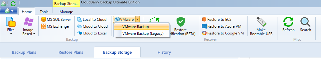 cloudberry backup vm edition